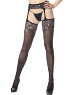 Black Floral Eyelash Lace and Faux Leather Teddy Lingerie by My Secret Drawer® espressoblues.com 25