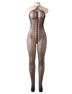 Mixed Pattern Bodystocking with Keyhole Cutout by My Secret Drawer® espressoblues.com 28