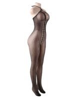Mixed Pattern Bodystocking with Keyhole Cutout by My Secret Drawer® espressoblues.com 29