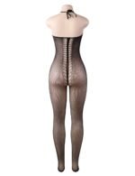 Mixed Pattern Bodystocking with Keyhole Cutout by My Secret Drawer® espressoblues.com 30