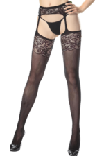 Black Floral Eyelash Lace and Faux Leather Teddy Lingerie by My Secret Drawer® espressoblues.com 20