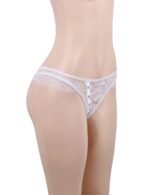 White Lace Black Sheer Long Sleeve Teddy Lingerie by My Secret Drawer® espressoblues.com 32