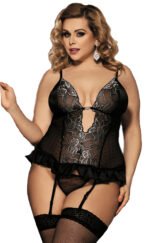 Black Lace Flirtation Open-Cut Babydoll Lingerie by My Secret Drawer® espressoblues.com 27