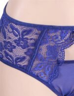 Blue Floral Embroidered Sheer Mesh Teddy Lingerie by My Secret Drawer® espressoblues.com 33