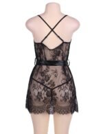 Lace Black Floral Embroidered Sheer Mesh Teddy Lingerie by My Secret Drawer® espressoblues.com 28