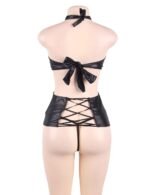 Black Satin Corset Lingerie with Garter by My Secret Drawer® espressoblues.com 32