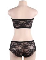 Black Lace Flirty Masked Fishnet Bodystocking by My Secret Drawer® espressoblues.com 50