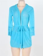 Black Lace Flirting With Midnight Teddy Lingerie by My Secret Drawer® espressoblues.com 100