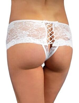 Sweet Delight Open Crotch Floral Lace Panty by My Secret Drawer® espressoblues.com