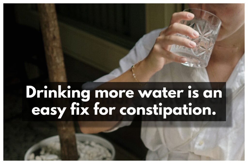 Drinking more water is an easy fix for constipation in seniors!