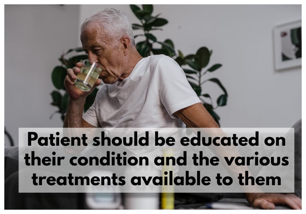 Elderly patients should be provided with information regarding their asthma condition.