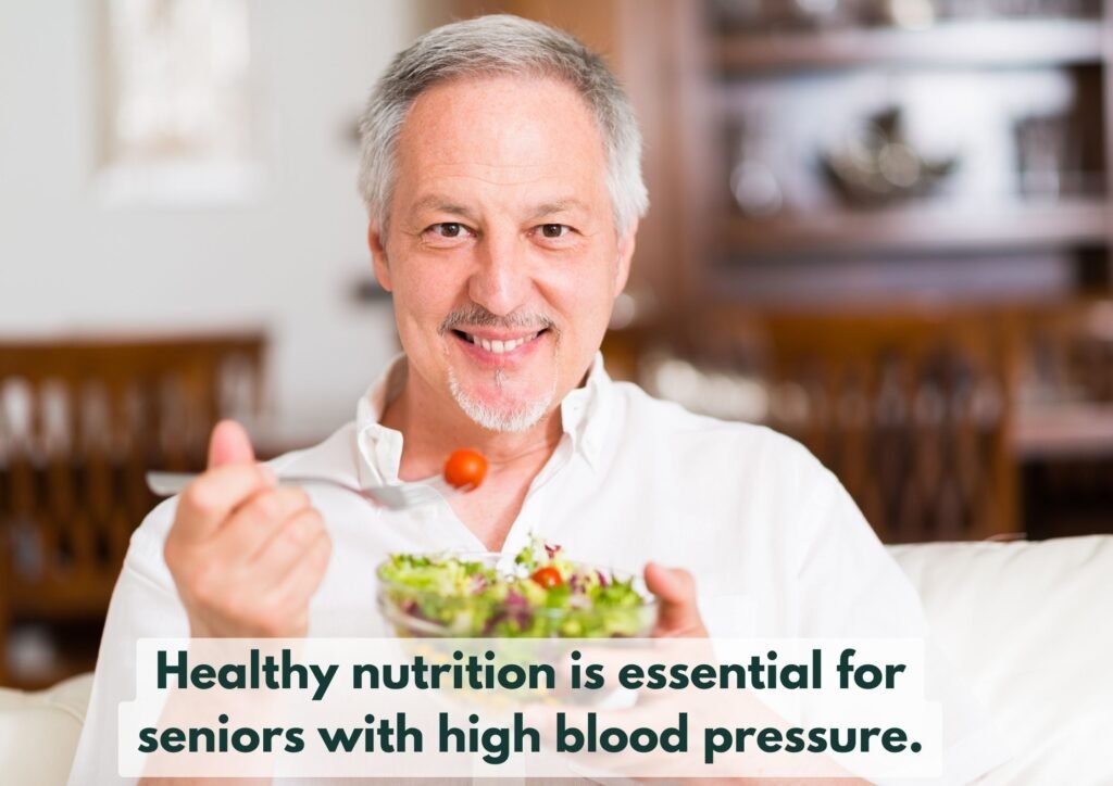 Seniors with hypertension should adhere to a nutritious diet for optimal health.
