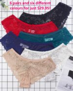 Flirtation Panty 6-Pack by My Secret Drawer®
