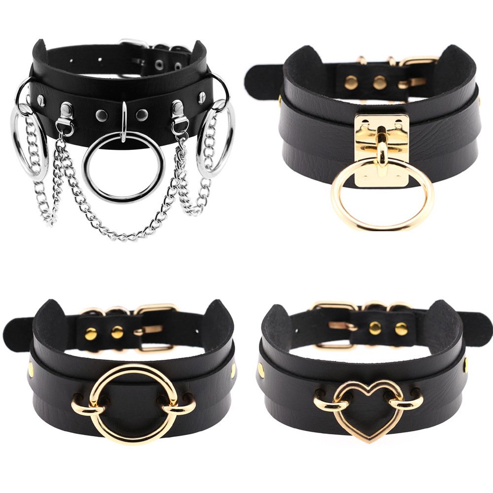 Restrain Faux Leather Love Collar