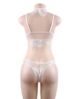 Seductive Strappy Choker Lace Bra Set,Choker Lace Bra Set,Bra