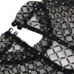 Long Sleeve Rhombus Mesh Teddy,Mesh Teddy