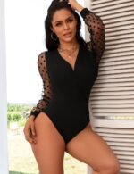 Polka Dot Long Sleeve Teddy by My Secret Drawer®