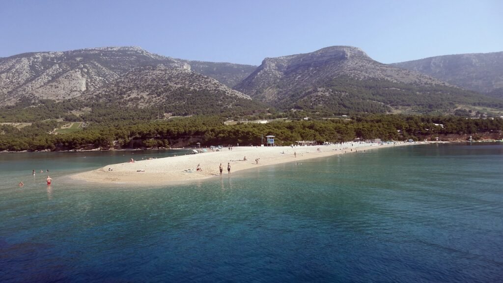 The Zlatni Rat is often referred to as the Golden Cape or Golden Horn
