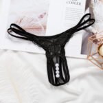 Embroidered Open-Crotch Panties,Panties