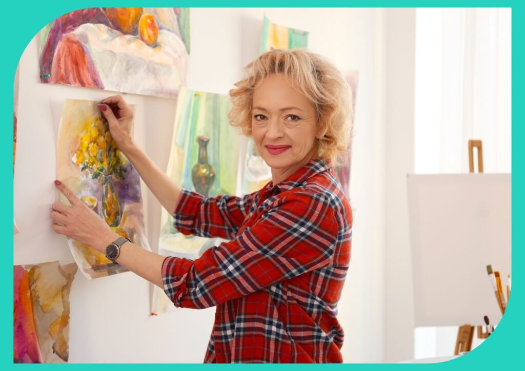 Seniors can bond over their love of art and collaborate with one another.