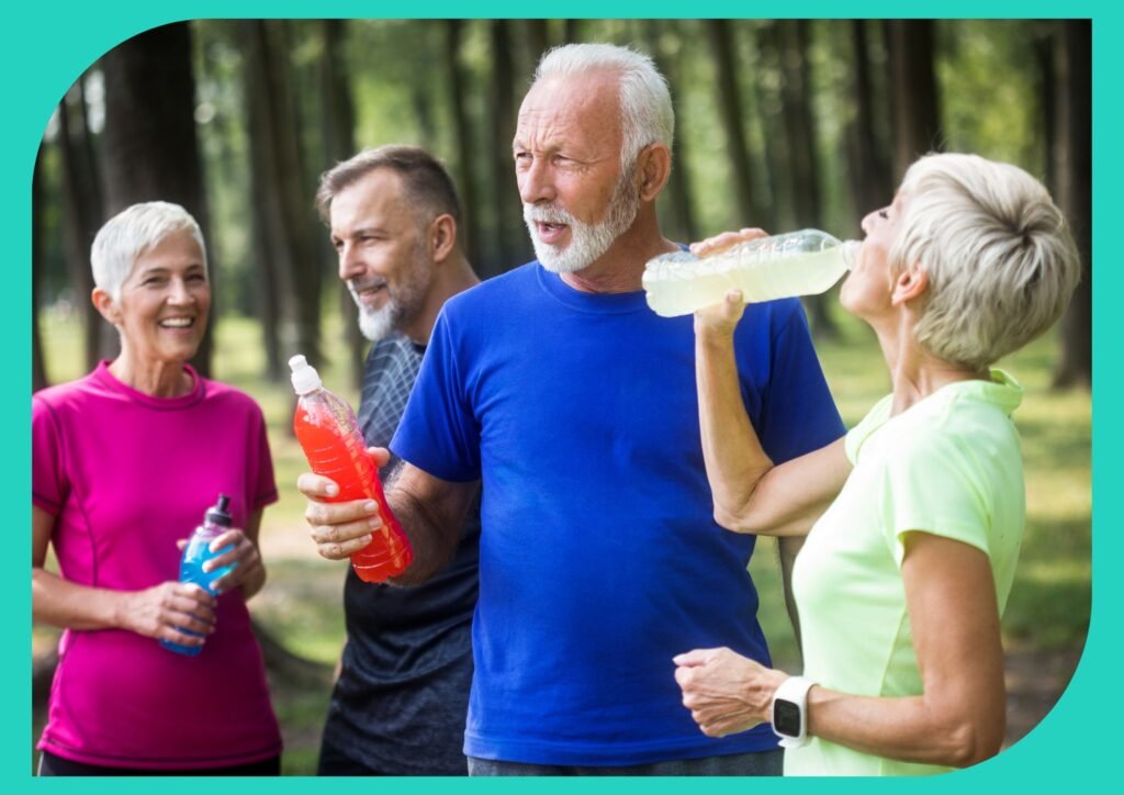 Seniors on a ketogenic diet must stay hydrated as it's crucial for their well-being and bodily functions.