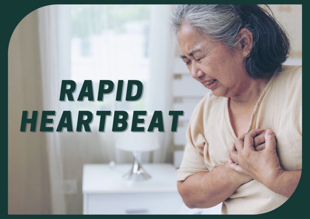Hyperthyroidism accelerates heart rate, causing older individuals to experience tachycardia and palpitations.