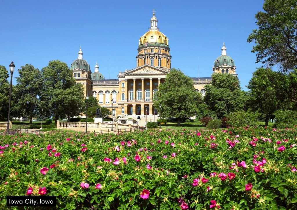 Iowa is great for retirees with its link to the University of Iowa, providing an intellectually stimulating environment.