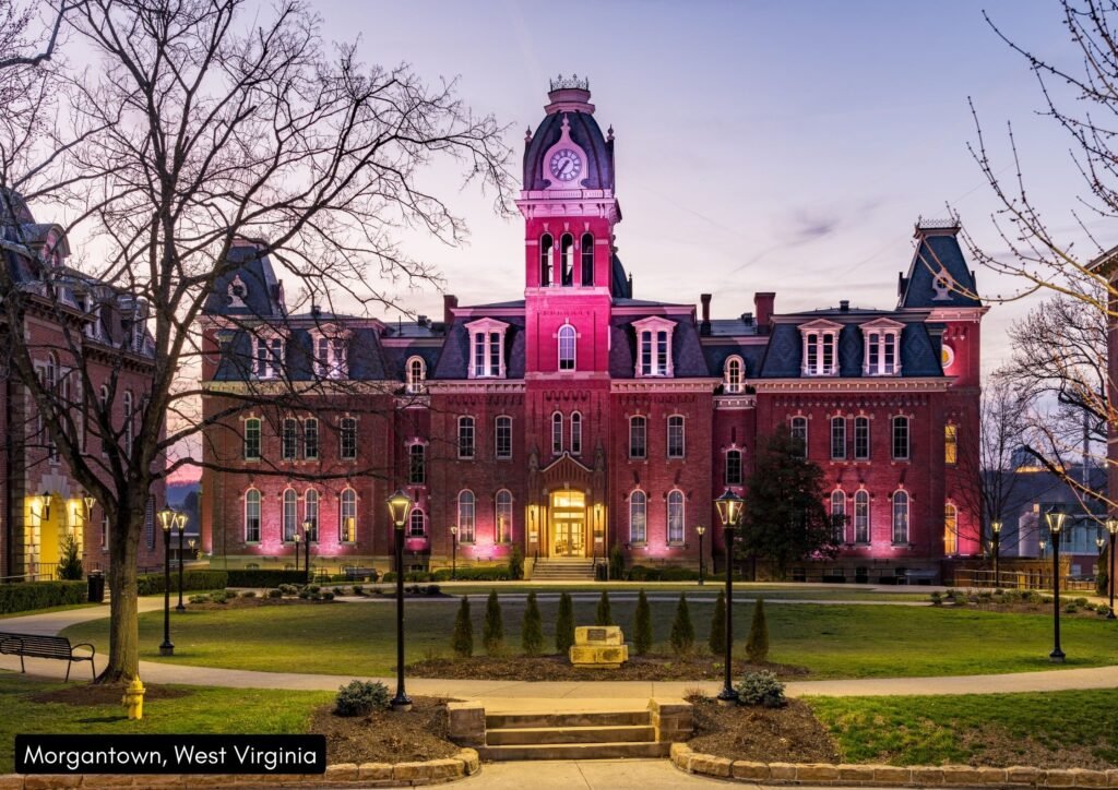 Woodburn Hall at West Virginia University in Morgantown WV