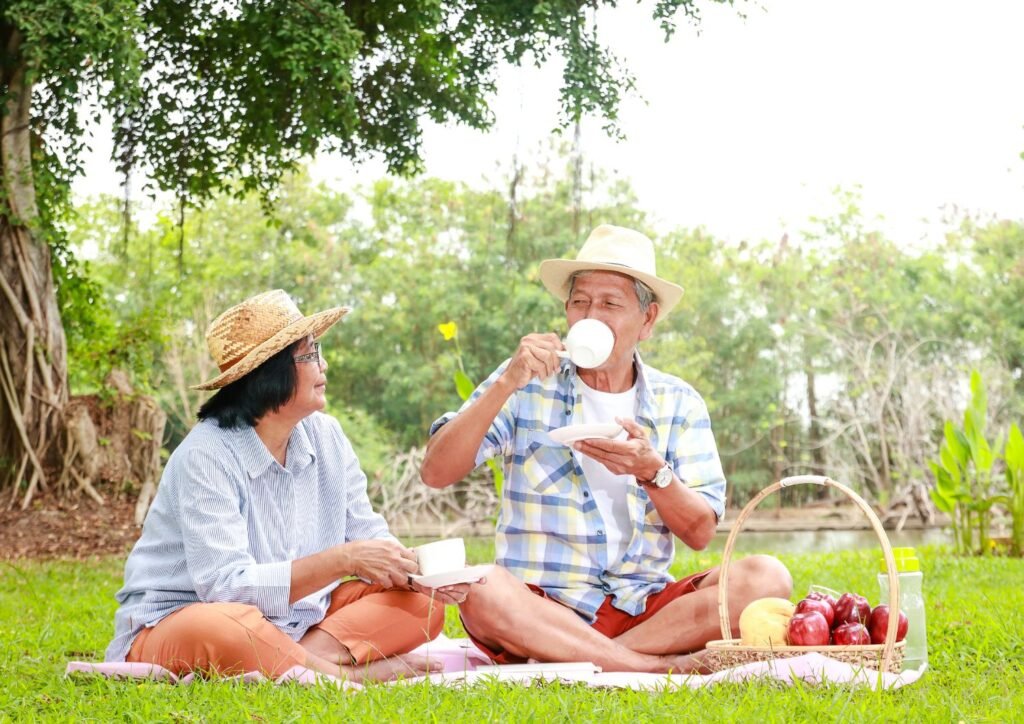 A senior couple living the fullest of their life