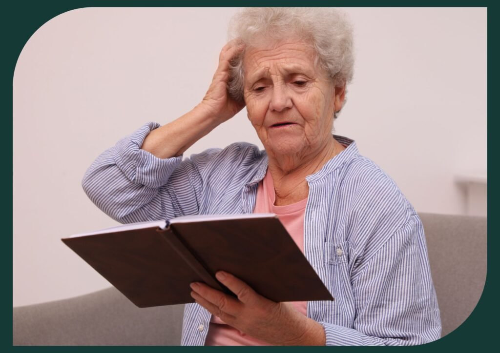 Vagus nerve decline in seniors impairs concentration, memory, cognition.