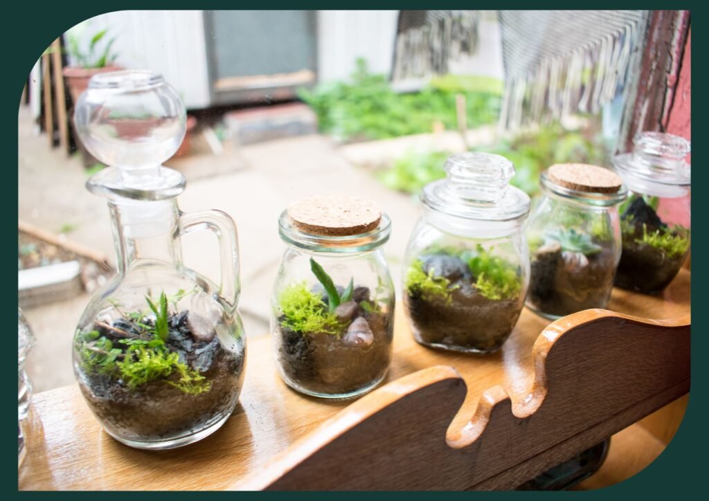Unleash your creativity with repurposed planters, adding unique character to your garden.