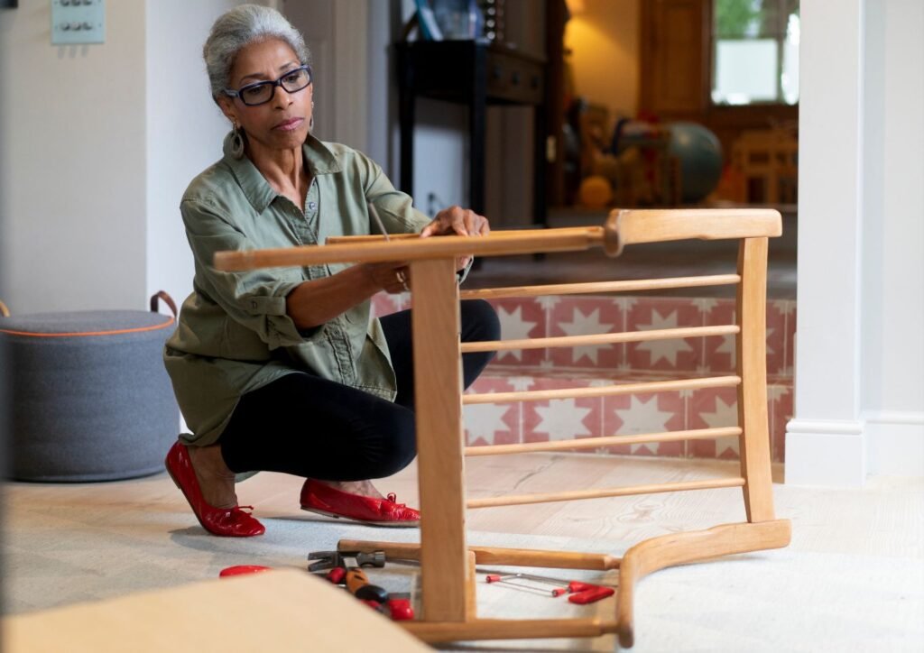 Furniture revamp for seniors to create personal sanctuaries in their rooms through DIY.
