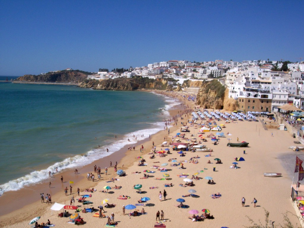 An image of an Algrave beach.