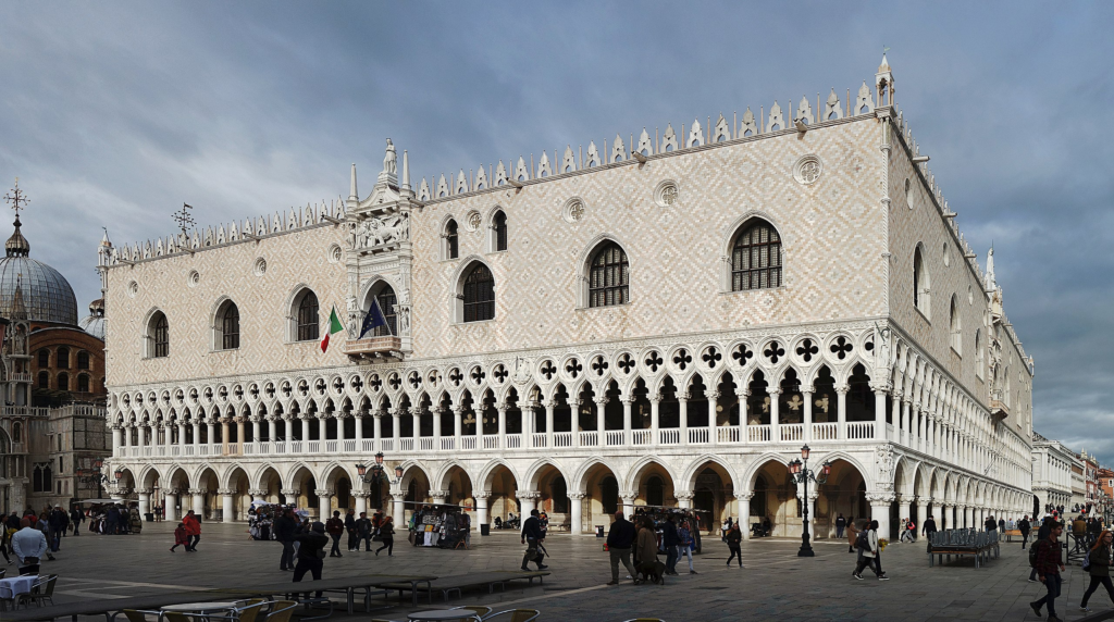 An image of the Doge's Palace in Venice.
