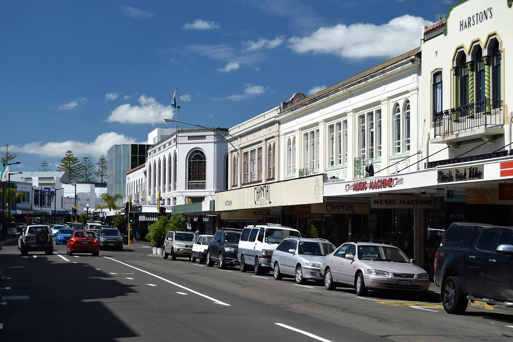 An image of Napier shops.