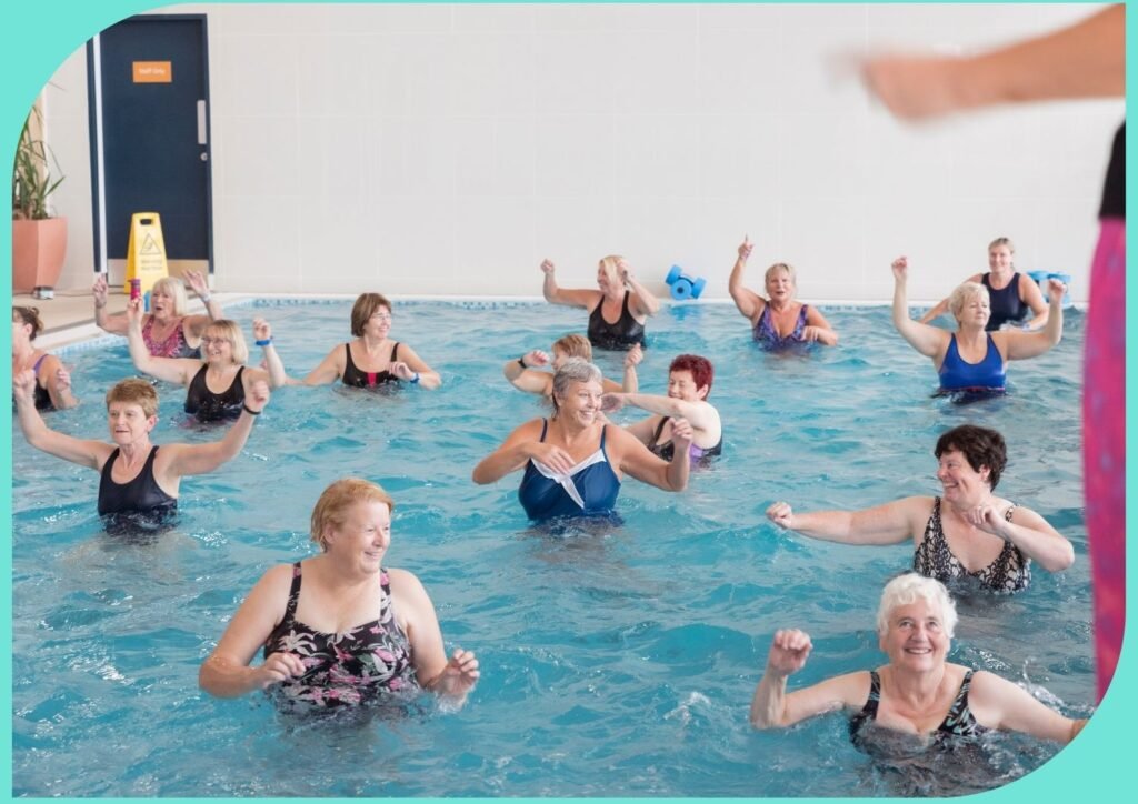 Water aerobics is designed for seniors to stay active and enjoy life to the fullest.