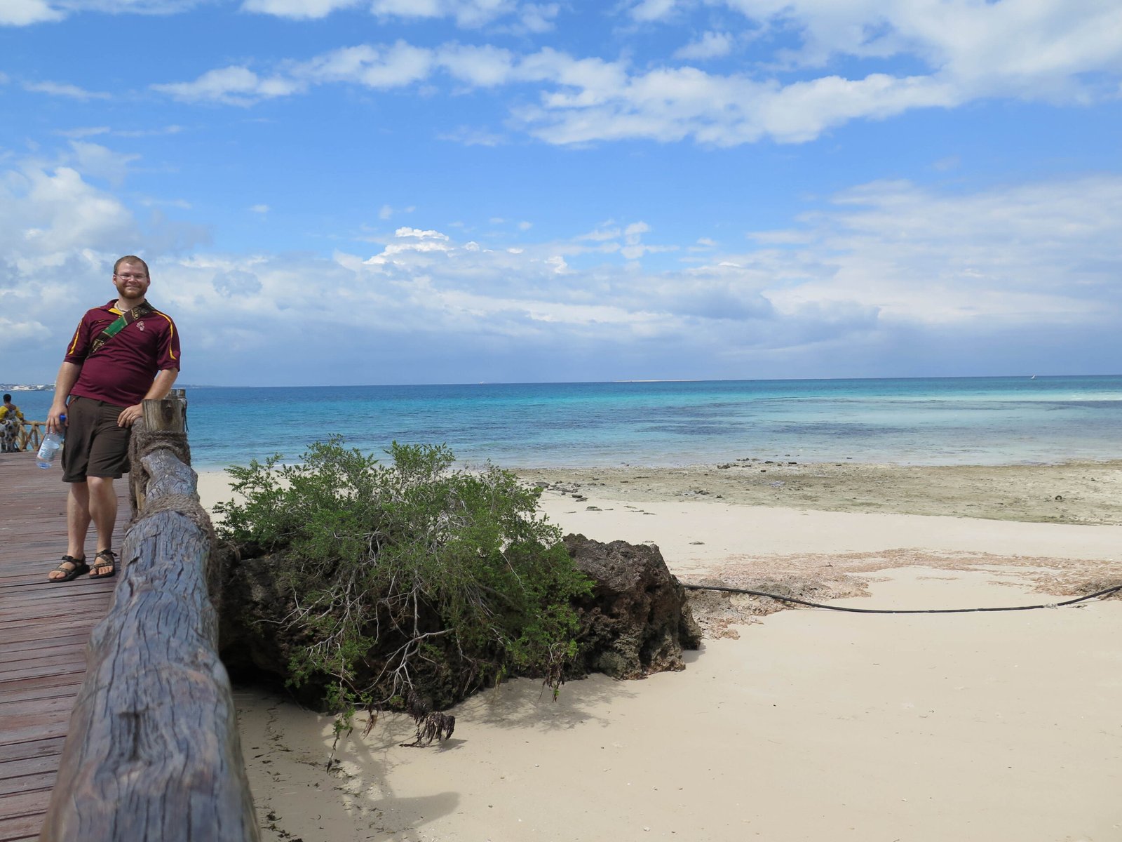 A tourist visiting Tanzania's Stone Town.
