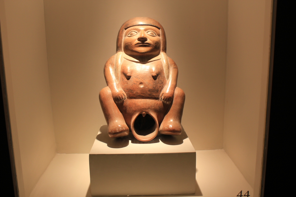 An exhibit at the Museum of Pre-Columbian Art.