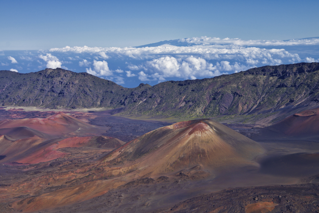 An image of the valley of Haleakala National Park.