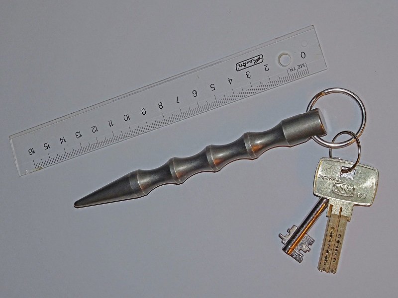 Kubotan is a genericized trademark for a self-defense keychain weapon. It was developed by the legendary martial arts expert and self-defense master, Sōke Takayuki Kubota, in the late 1960s.