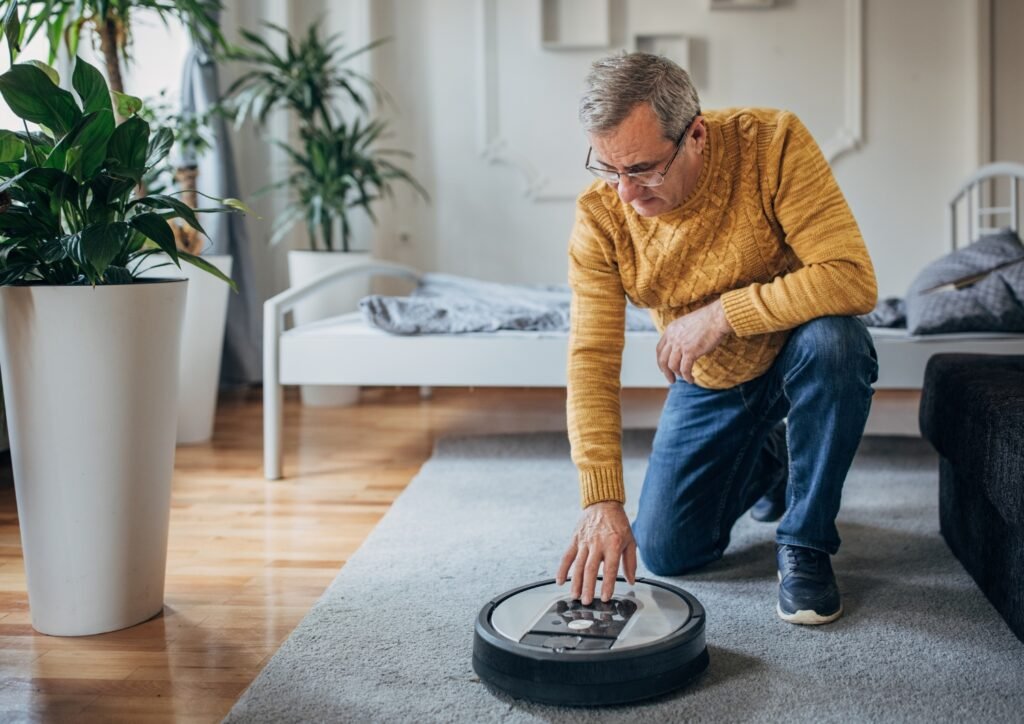 Early robotics focused on simple tasks like vacuuming and mowing.