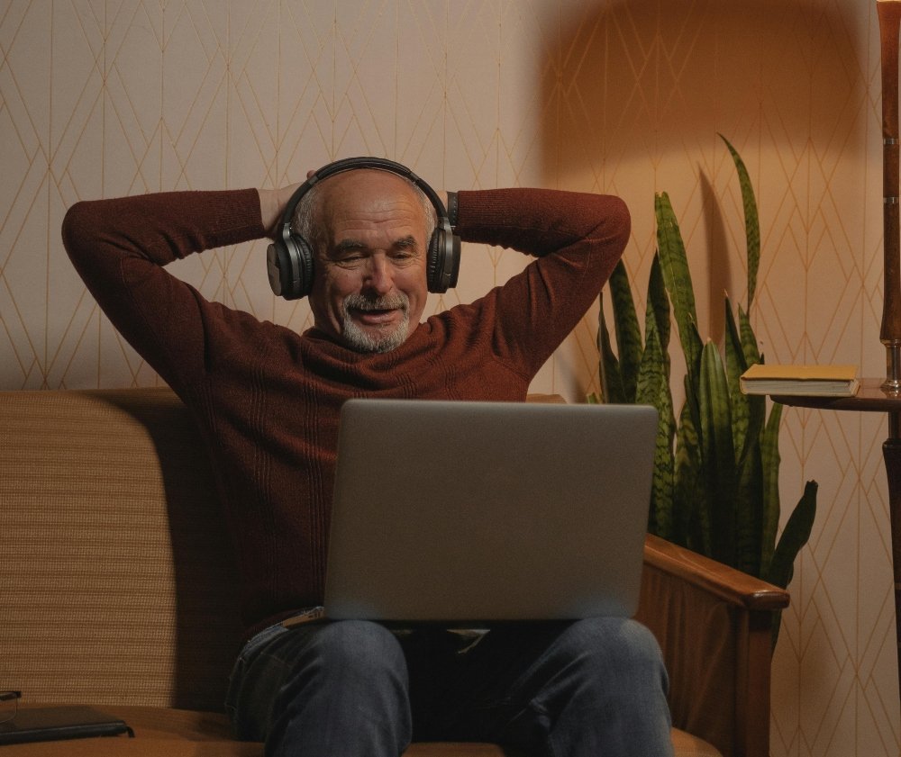 An image of a retiree