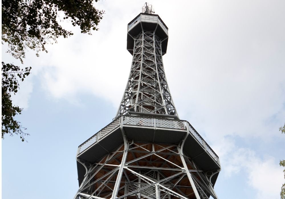 The tower offers a panoramic view of Prague's skyline!