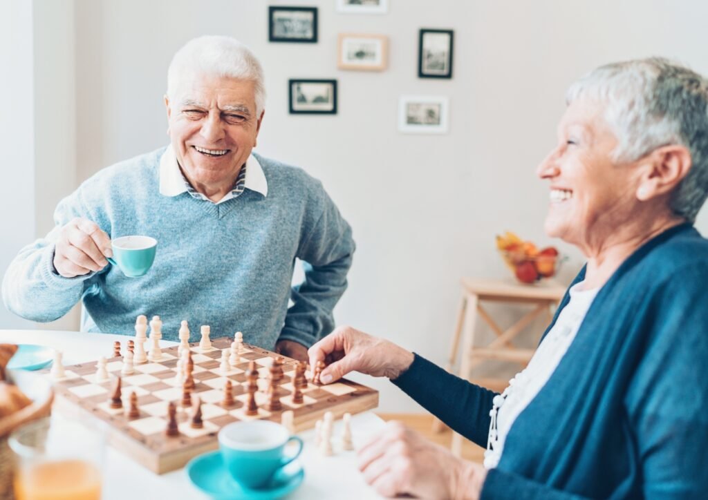 stress free seniors enjoying life
